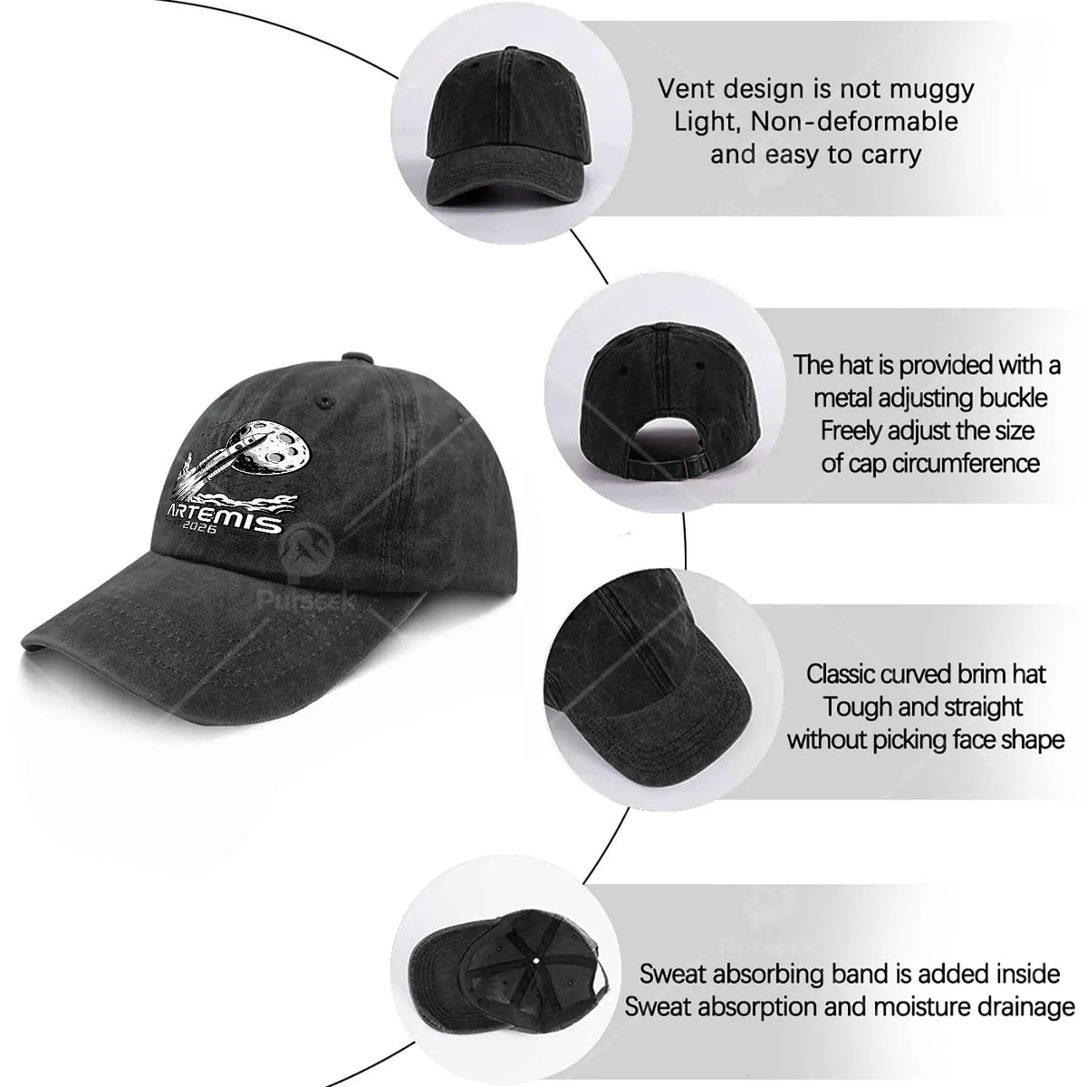 PENDRA Washed Distressed Baseball Cap