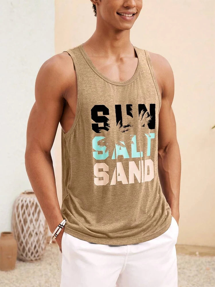 PENDRA 3D Print Sport Sleeveless T-Shirt