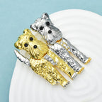 PENDRA Two Dogs Puppy Animal Brooch