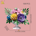 PENDRA Bouquet Potted Floral Building Set