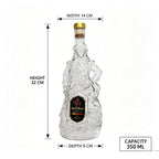 Pirate Captain Shaped Glass Decanter Unique Whiskey Liquor Bottle Barware Home Decor Collectible Drinking Gift