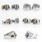 PENDRA Fist Punch Skull Steel Ring