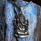 PENDRA Hinduism Ganesha Steel Necklace