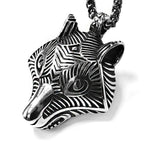 PENDRA Wolf Rune Celtic Necklace