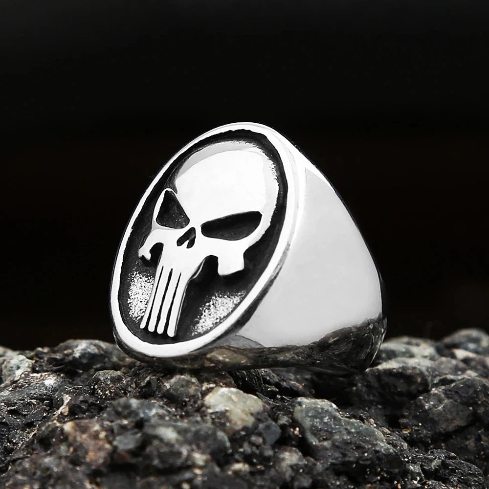 PENDRA Skullmask 316L Stainless Steel Skull Ring