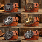 PENDRA Jadeorae Leather Western Designer Belt