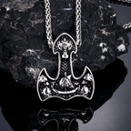 PENDRA Wolf Norse Dragon Necklace