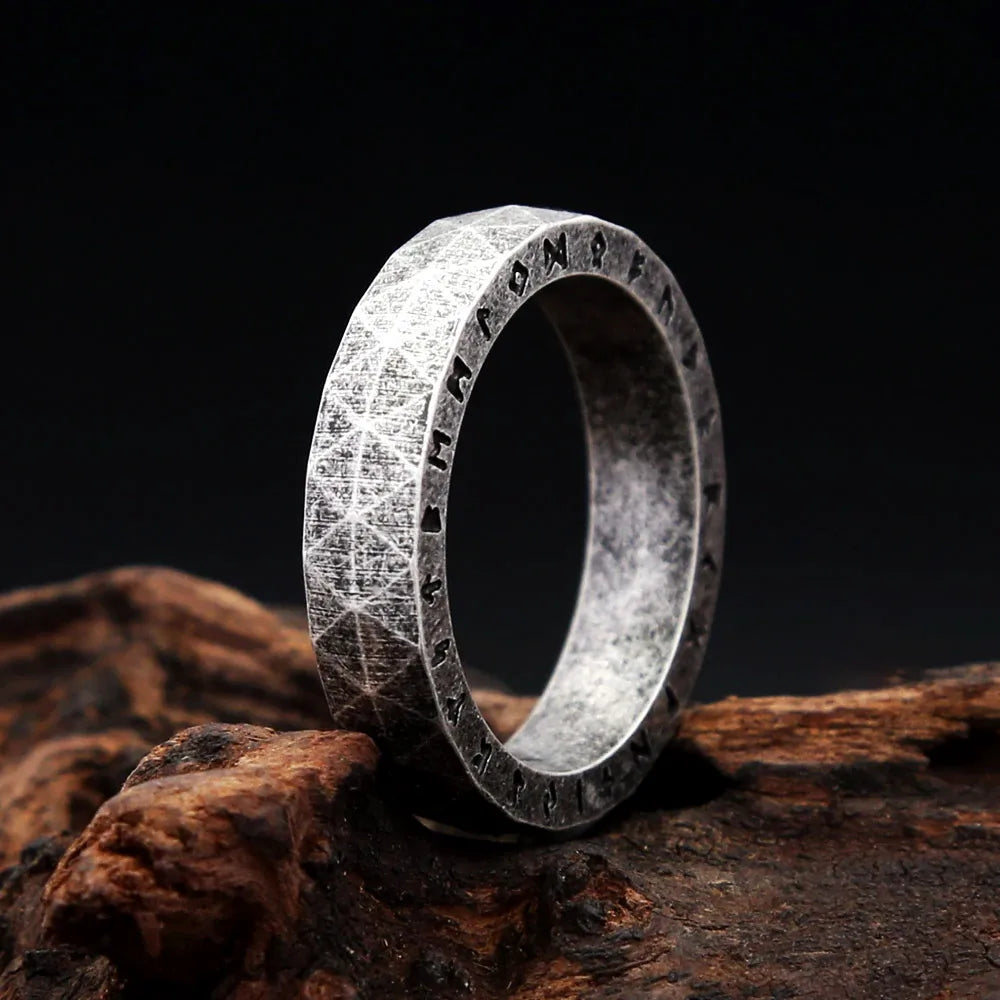PENDRA Futhark Stainless Steel Viking Rune Ring