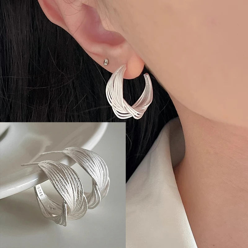 PENDRA Geometry Sterling Silver 5 Earrings