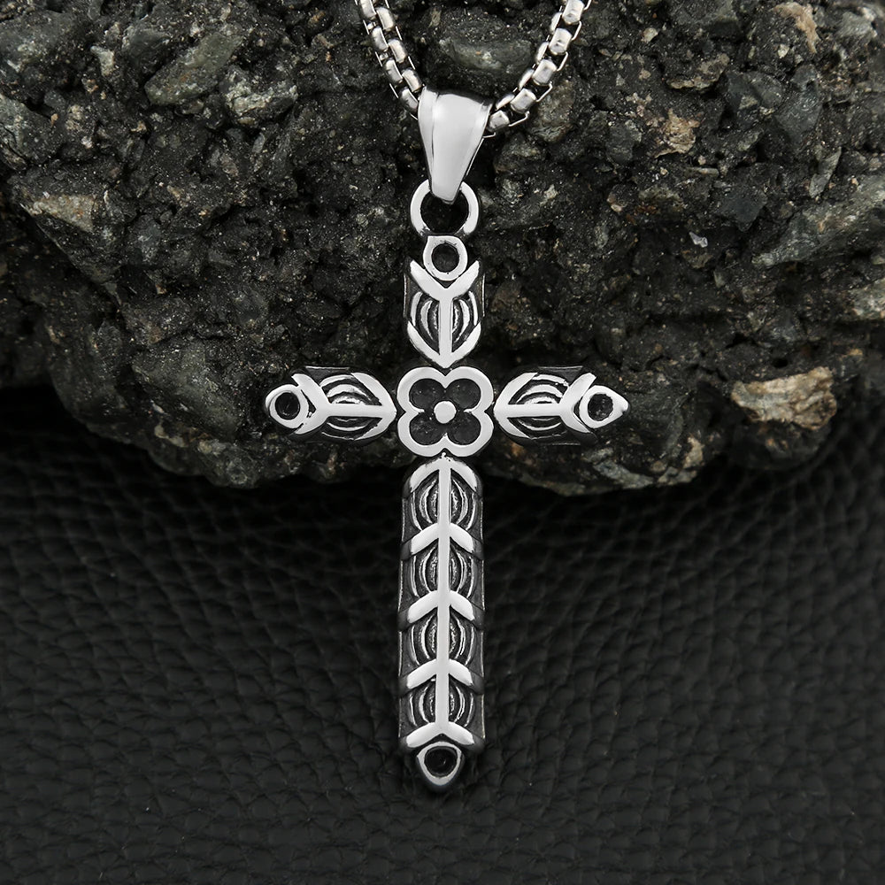 PENDRA Rhombuscross Gothic Rhombus Cross Pendant