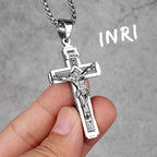 PENDRA Jesus Cross Religion Steel Necklace
