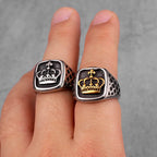 PENDRA Crown Boyfriend Steel Ring