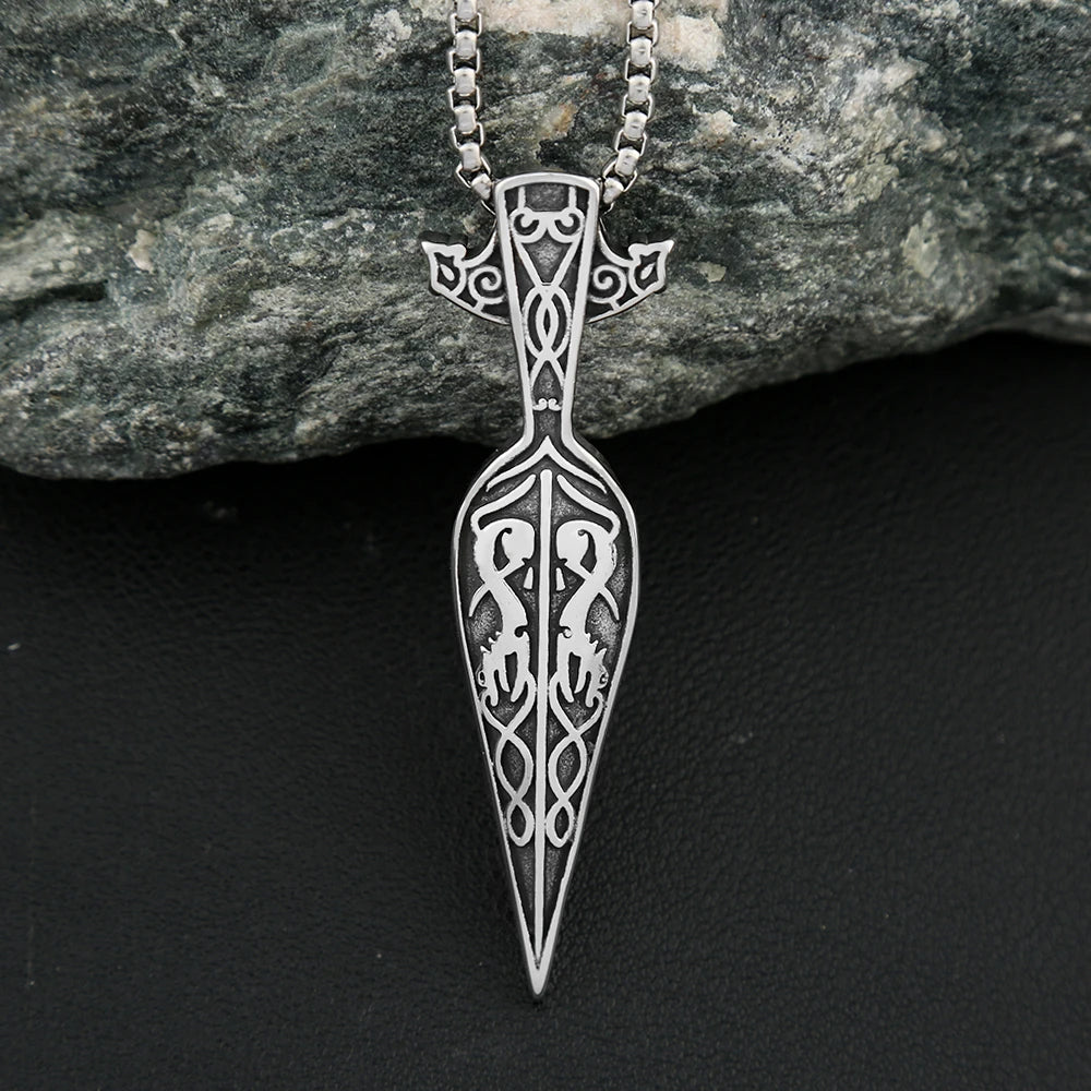 PENDRA Vikingblade Stainless Steel Viking Sword Pendant