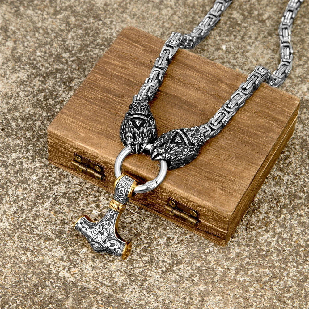 PENDRA Wolf Norse Pendant Necklace