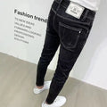 PENDRA Korean Slim Black Jeans