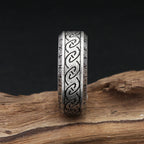PENDRA Futhark Simple Stainless Steel Rune Ring