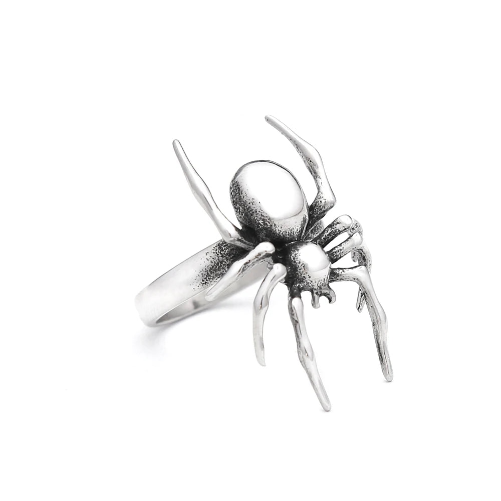 PENDRA Spiderweb 316L Stainless Steel Spider Ring