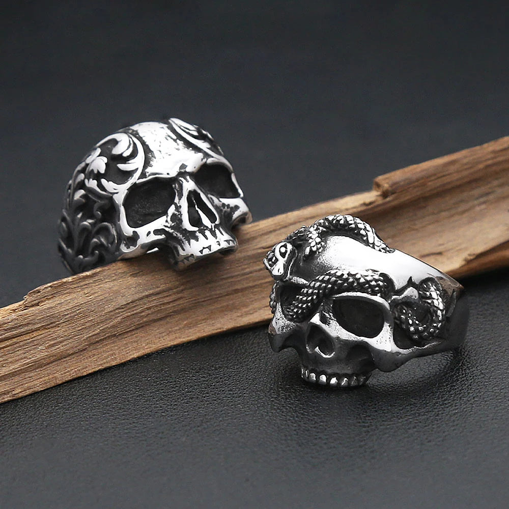PENDRA Skullforge Gothic 316L Stainless Steel Ring