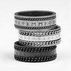 PENDRA Runes Nordic Boyfriend Steel Ring