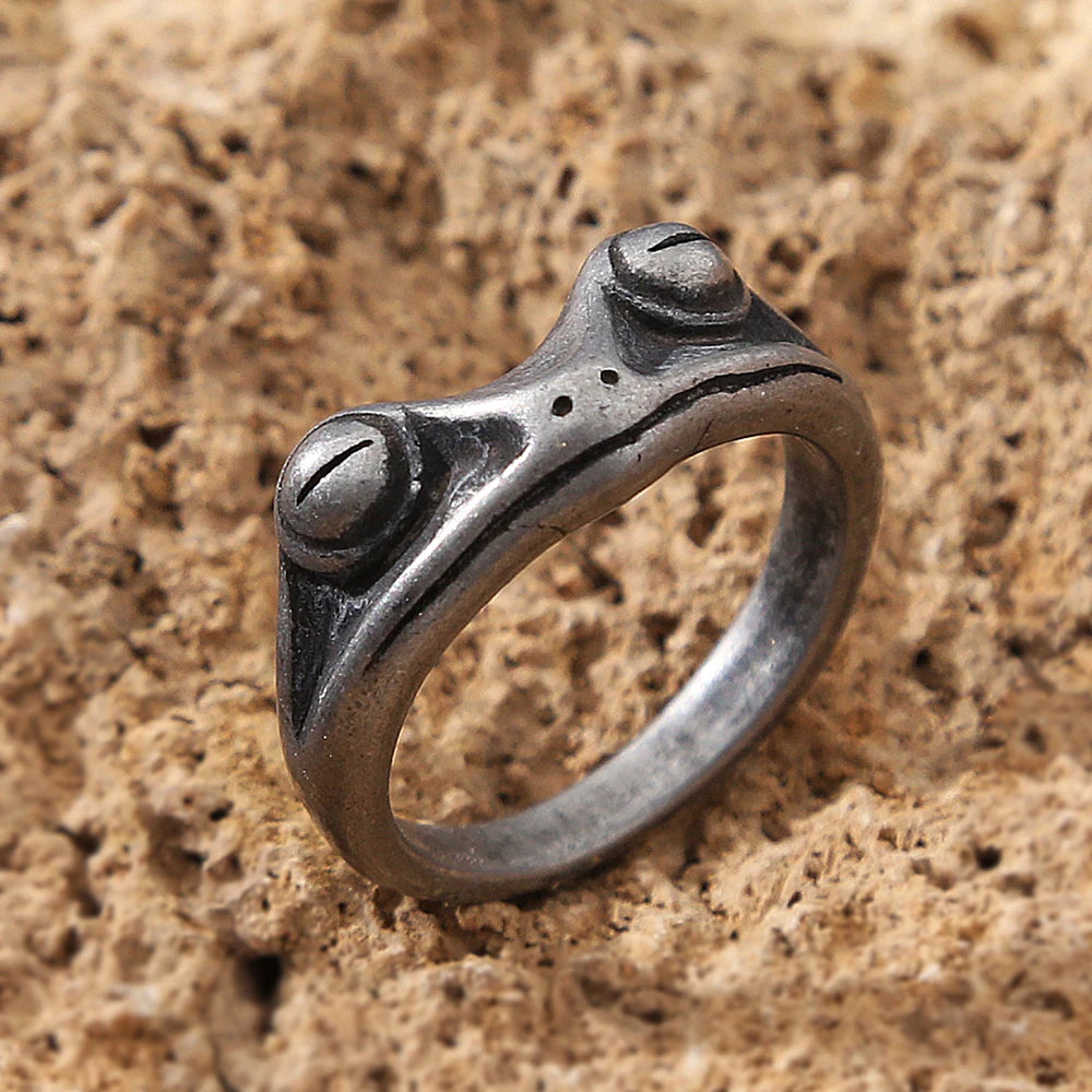 PENDRA Frogforge Stainless Steel Frog Ring