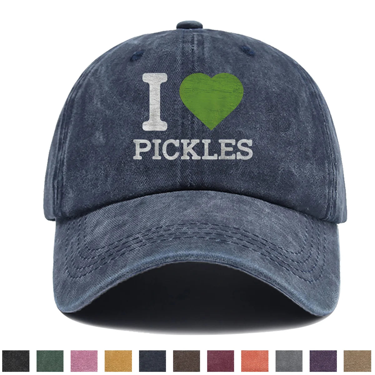 PENDRA Love Pickles Duckbill Pickle Adjustable Snapback Lightweight Breathable Baseball Cap