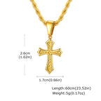 PENDRA Cross 60Cm Pendant Necklace