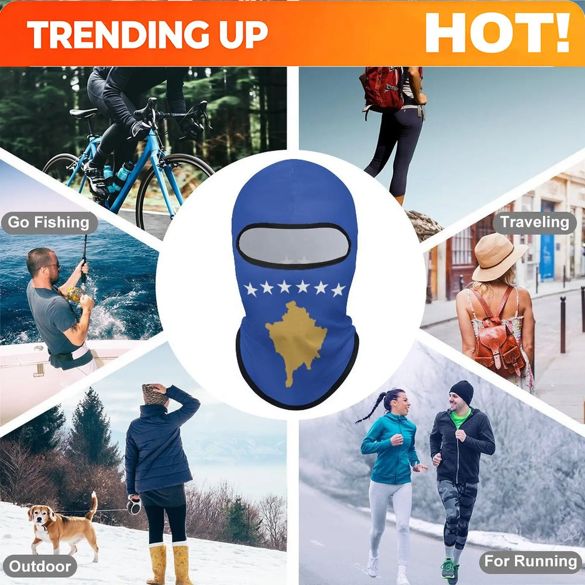 PENDRA Flag Kosovo Sunscreen Mask