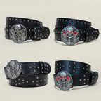 PENDRA Fayeina Black Skull Designer Belt