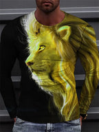 PENDRA Long Sleeve Tiger Print T-Shirt