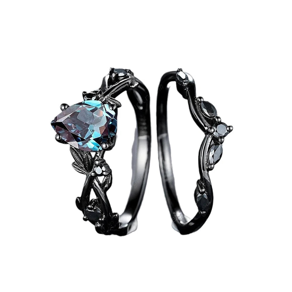 PENDRA Crystal Blue Ring