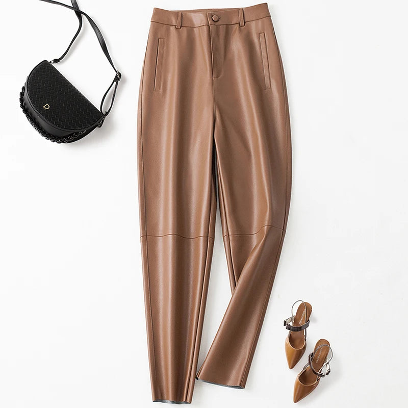 PENDRA Carrot Fit High Waist Cropped Pants