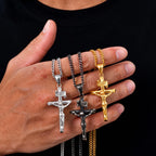 PENDRA Cross Cuban Crucifix Pendant Necklace