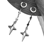 PENDRA Grimstar Cross Drop Earrings