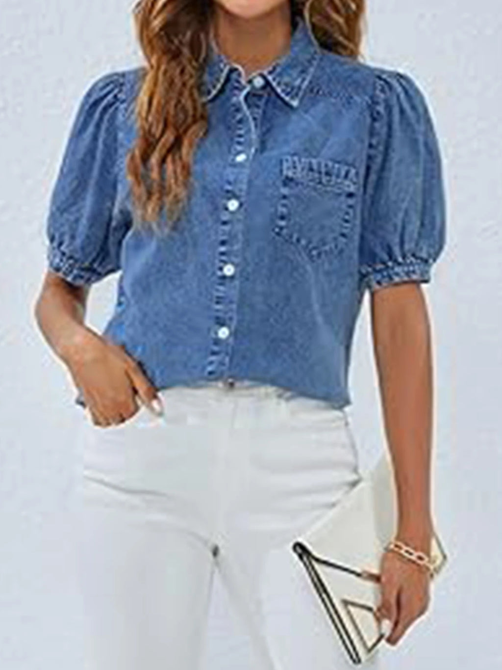 PENDRA Short Sleeved Button Shirt