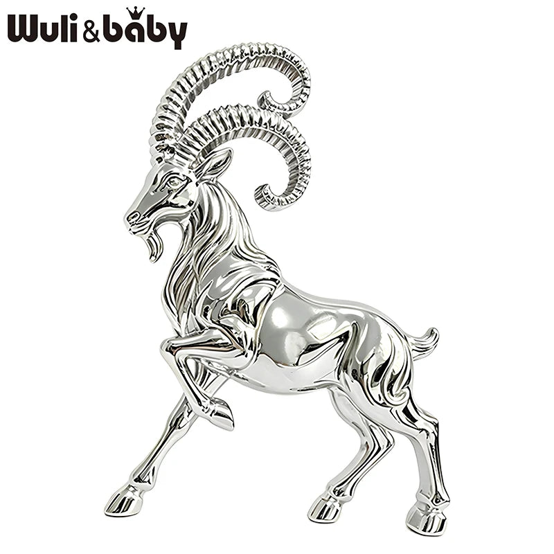 PENDRA Minimal Goat Polished Alloy Brooch