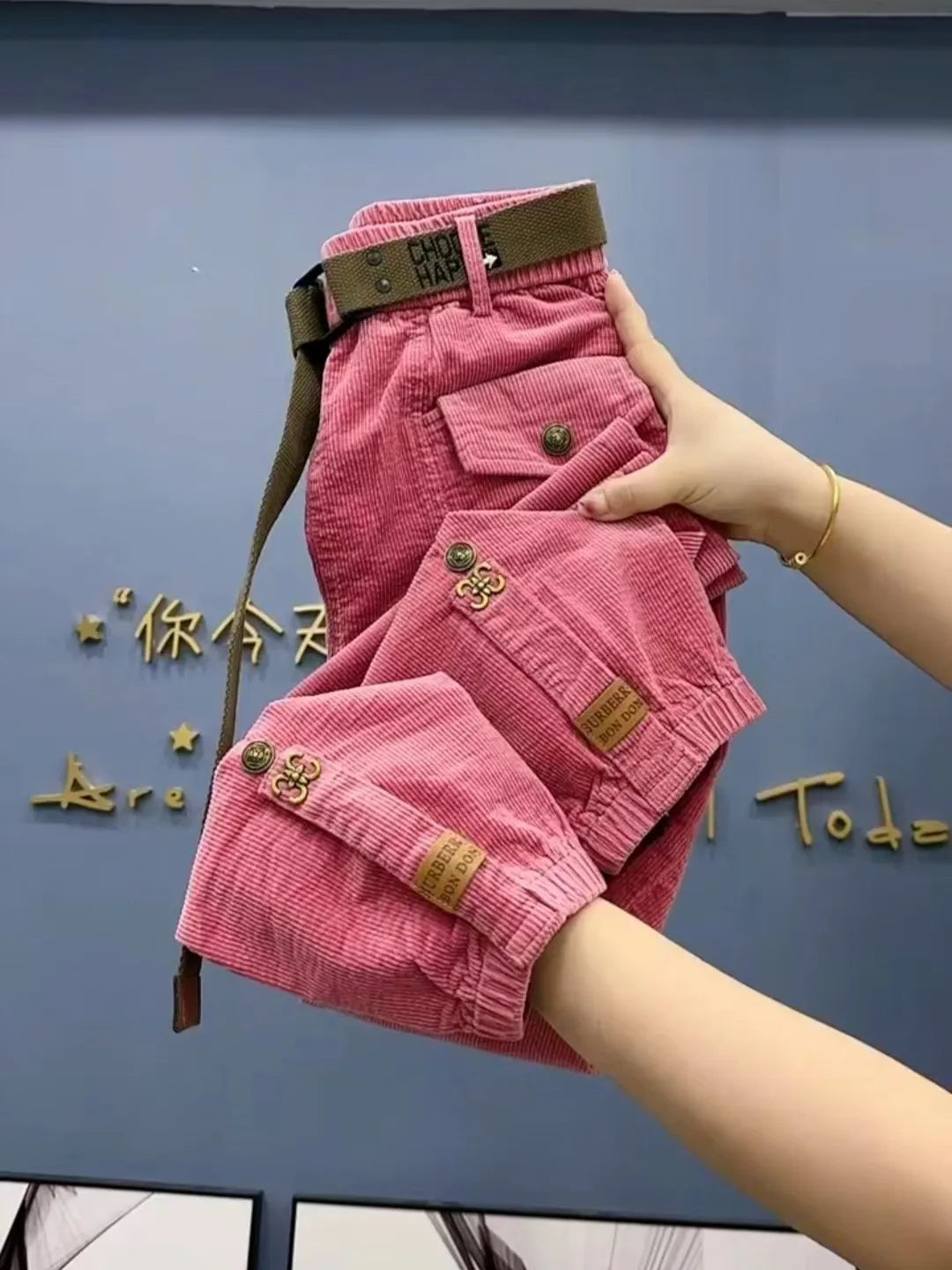 PENDRA Thick Corduroy Loose Casual Pants