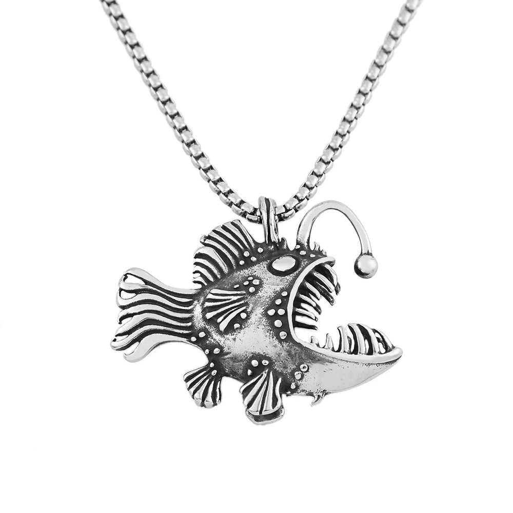 PENDRA Lanternfish 316L Stainless Steel Fish Pendant