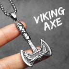 PENDRA Phoenix Axe Steel Necklace