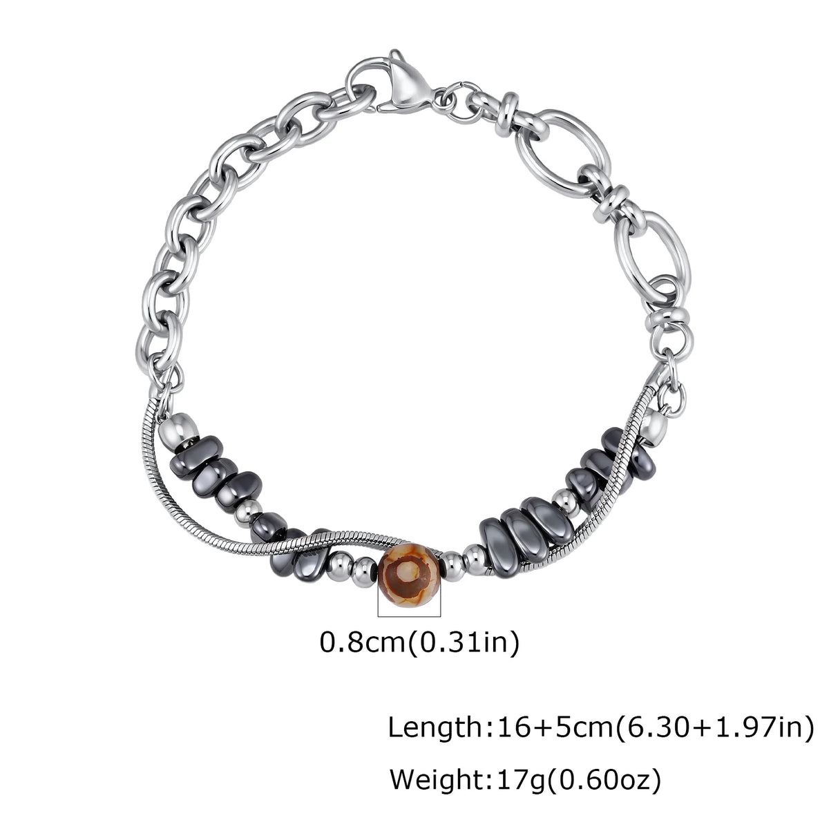 PENDRA Hematite Beads Bracelet