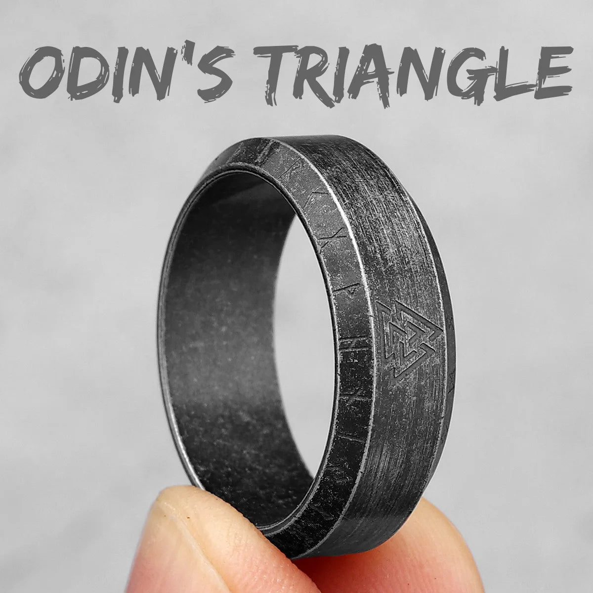 PENDRA Vikings Runes Boyfriend Steel Ring