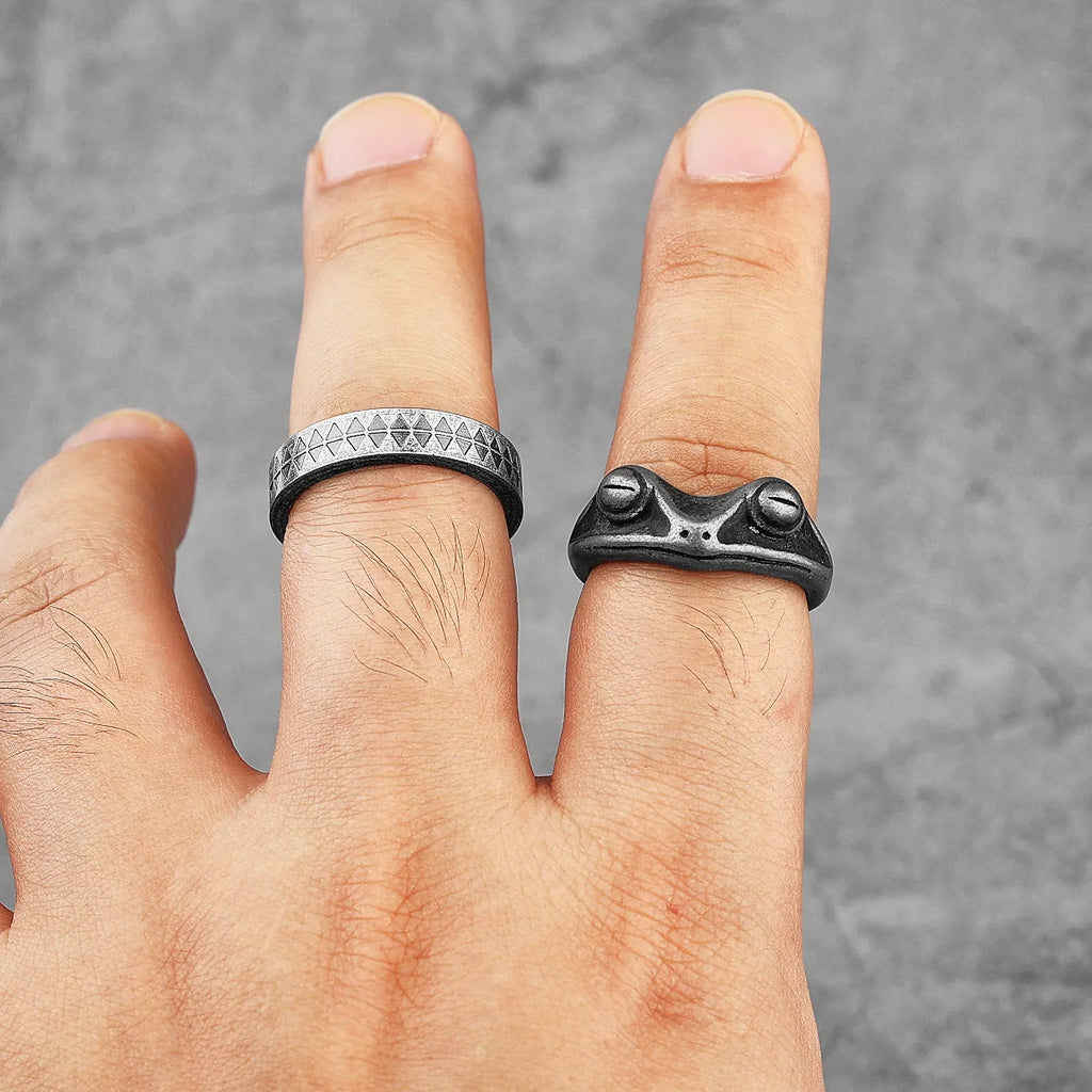 PENDRA Animal Frog Boyfriend Steel Ring