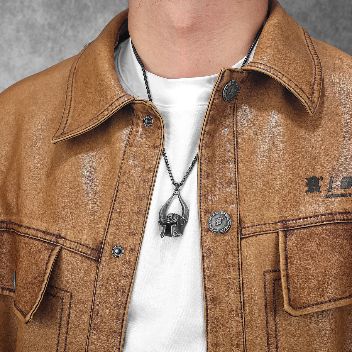 PENDRA Solamond Skull Motif Necklace