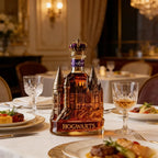 Elegant Crown Top Castle Glass Decanter, Whiskey Aerator for Home Bar, Medieval Themed Barware, Premium Whisky Carafe, Perfect