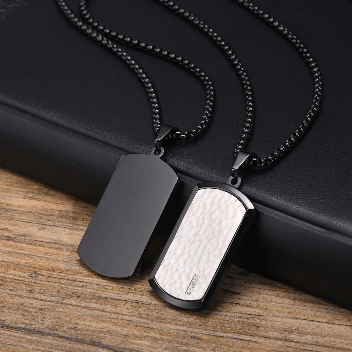 Stylish Mens Pendant Necklace,Stainless Steel Dog Tag Necklaces,Trendy Jewelry Gifts for Husband Father Son BBF