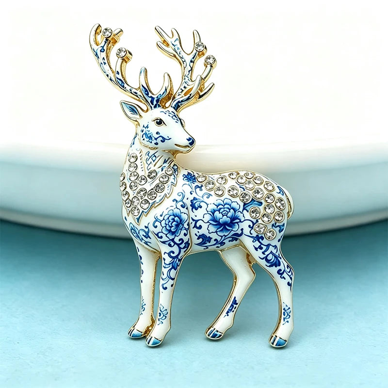 PENDRA Hart Antler Deer Brooch