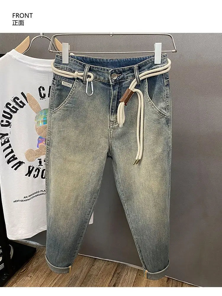 PENDRA End Drawstring Gradual Jeans