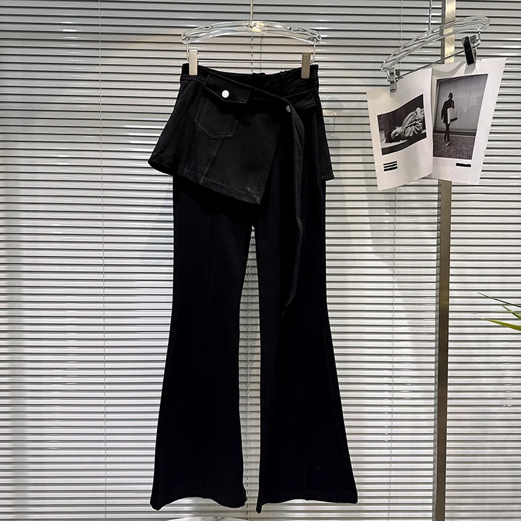 PENDRA Micro Flared Fake Two Pants