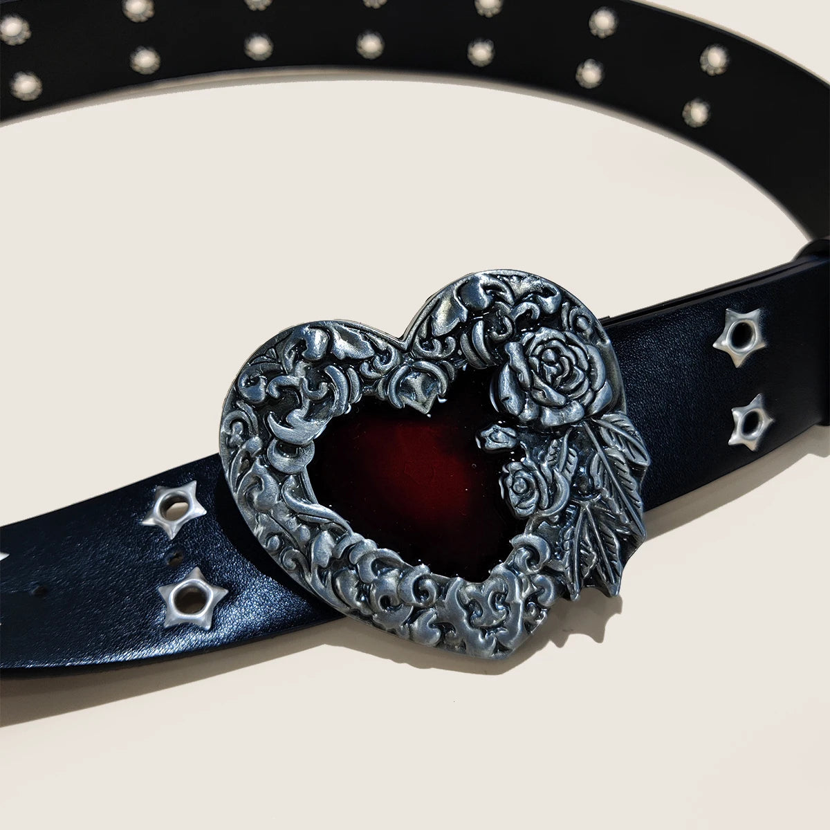 PENDRA Koraellea Leather Eyelet Gothic Belt