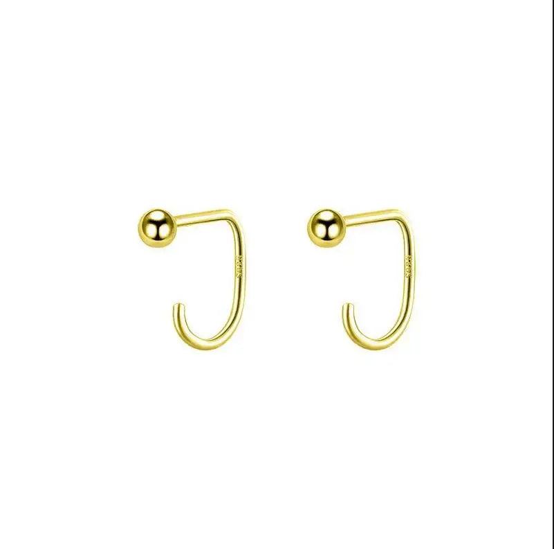 VENTFILLE 925 Sterling Silver Geometry Hoop Earring For Women Extremely Fine Versatile Office Fashion Jewelry Gift Dropshipping