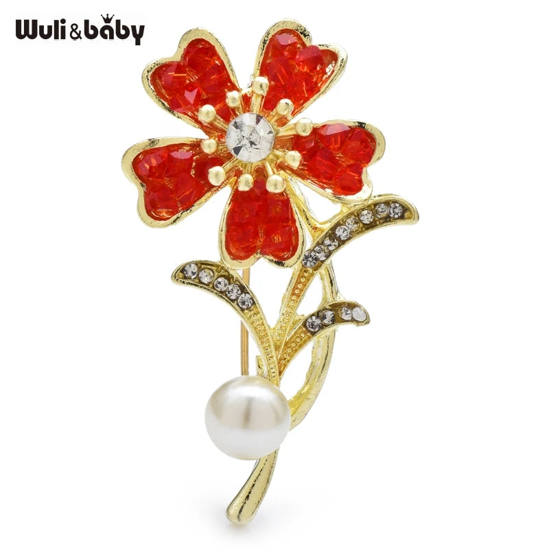 PENDRA Crystelle Crystal Flower Brooch